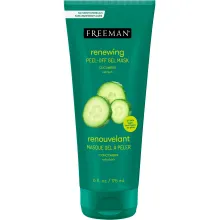 Freeman renewing cucumber peel-off gel mask in green squeeze tube with cucumber graphics