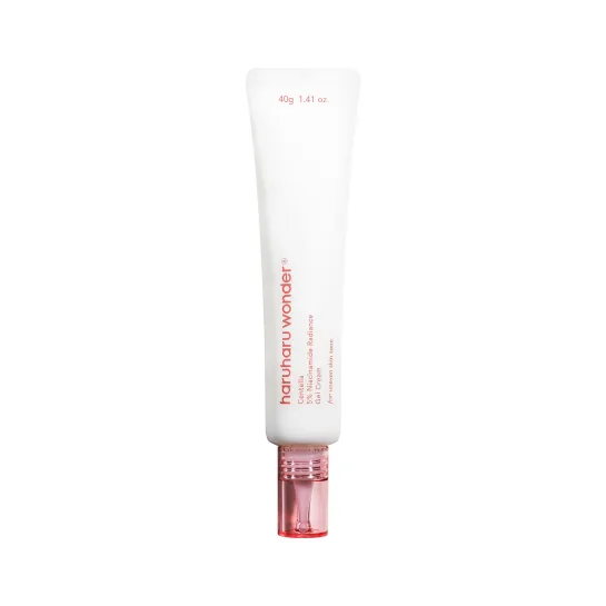 A tube of Centella 5% Niacinamide Radiance Gel Cream 40g on a white background.