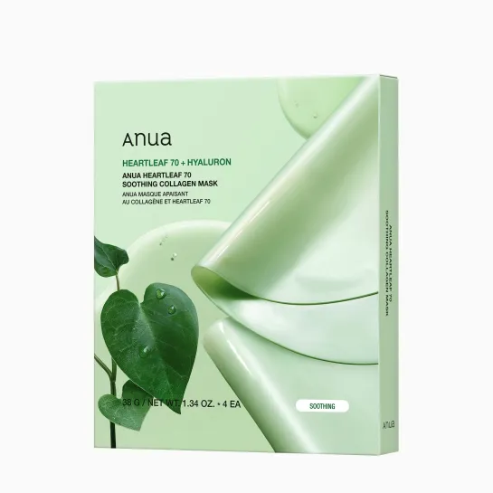 Anua US Sheet Mask Heartleaf 70 Soothing Collagen Mask