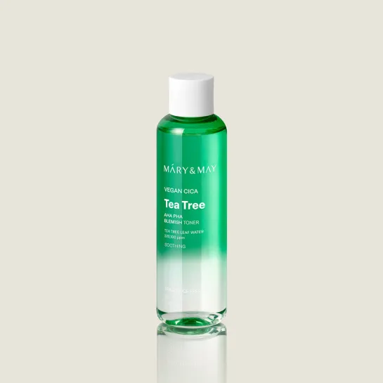 Mary&May Vegan CICA Tea Tree AHA PHA Blemish Toner 200ml