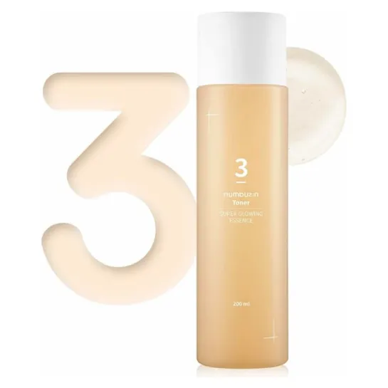 تونر اسنس شفاف و روشن کننده شماره نامبوزین . Super Glowing Essence Toner