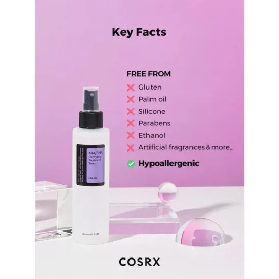 تونر لایه بردار درمانی آبرسان و شفاف کننده - کوزارکس COSRX - Clarifying Treatment Toner 150ml