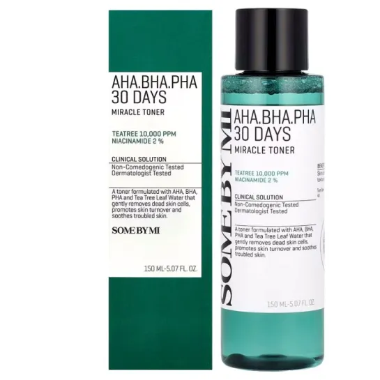 تونر ضد جوش و آبرسان روزه میراکل سام بای می Some By Mi AHA BHA PHA Days Miracle Toner 150ml