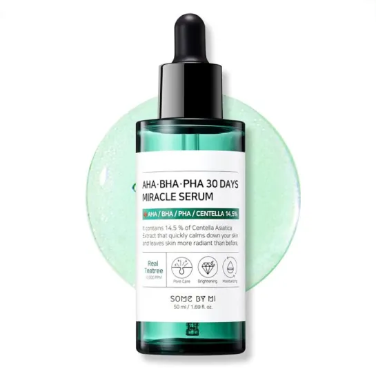 سرم ضد جوش و آبرسان روزه میراکل سام بای می SOME BY MI AHA BHA PHA Days Miracle Serum 50ml