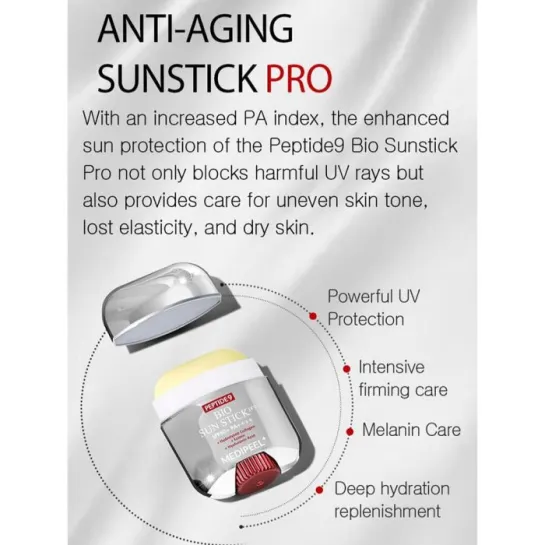 ضد آفتاب استیکی ضد چروک پپتاید مدی پیل MEDI PEEL Peptide Bio Sun Stick Pro