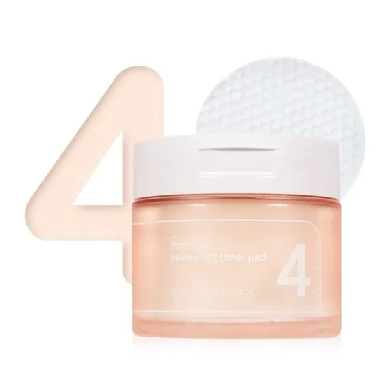 پد تونر شماره نامبوزین لایه بردار و کنترل منافذ پوست . Pore Zero Peeled Egg Toner Pad