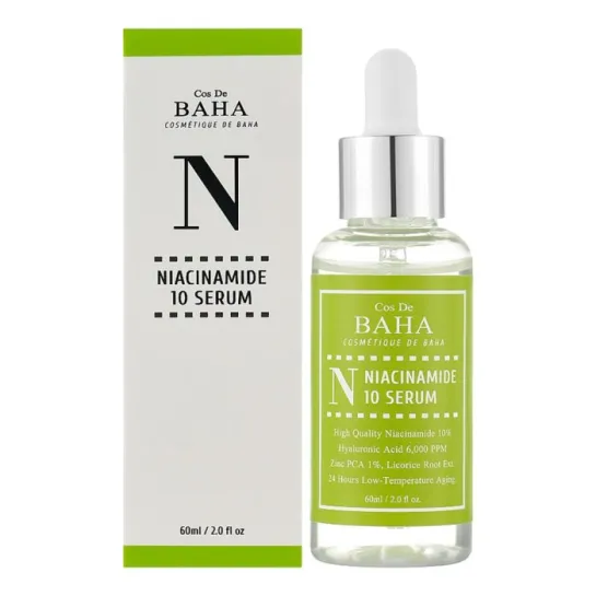 سرم ضد جوش و آکنه نیاسینامید درصد کاز دی باها Cos De BAHA Niacinamide % + %