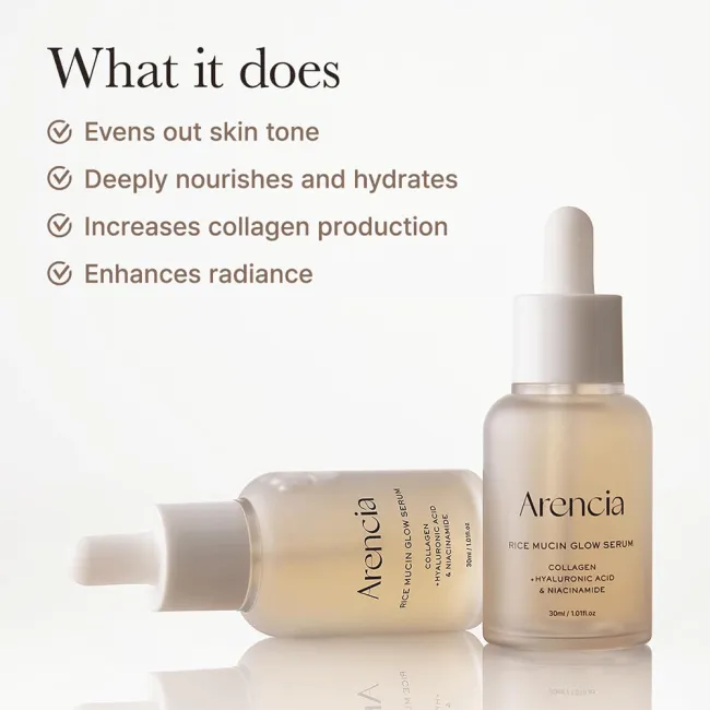 سرم روشن کننده برنج و حلزون آرنسیا