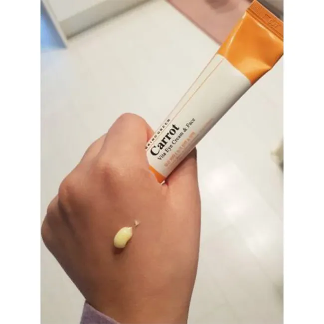 پک دوتایی کرم ویتامینه دور چشم و صورت هویج برینگ گرین