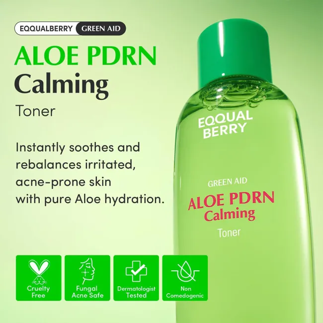 تونر PDRN آلوئه ورا اکوال بری تسکین دهنده و ترمیم کننده پوست