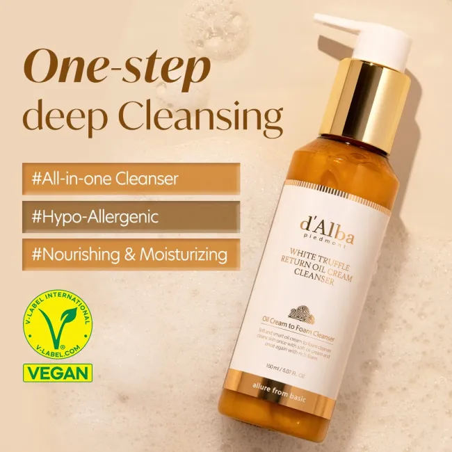 d'Alba White Truffle Return Oil Cream Cleanser 160ml