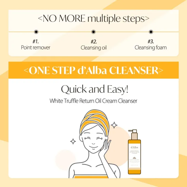 d'Alba White Truffle Return Oil Cream Cleanser 160ml
