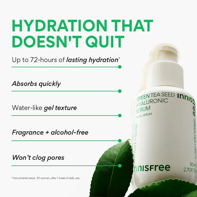 Green Tea Seed Hyaluronic Serum benefits