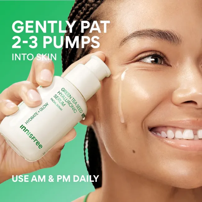 Green Tea Seed Hyaluronic Serum application guideline