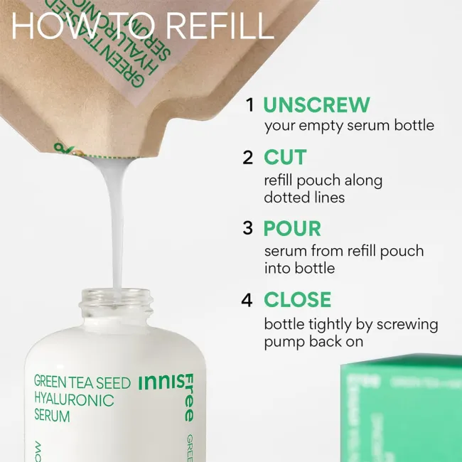 Green Tea Seed Hyaluronic Serum- How To Refill