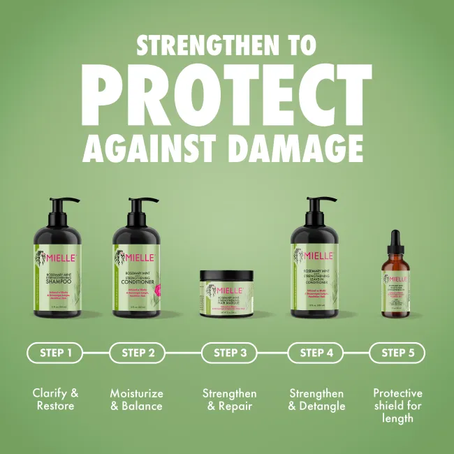  Mielle Rosemary Mint strengthening collection product close-up 