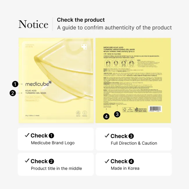 Kojic Acid Turmeric Gold Jelly Gel Mask - medicube.us