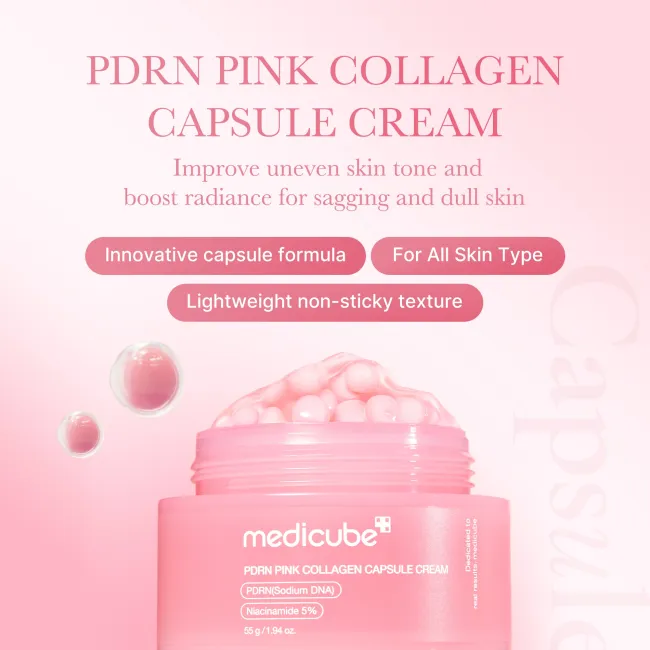PDRN Pink Collagen Capsule Cream - medicube.us