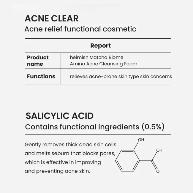 Matcha Biome Amino Acne Cleansing Foam 150ml/5.07fl.oz