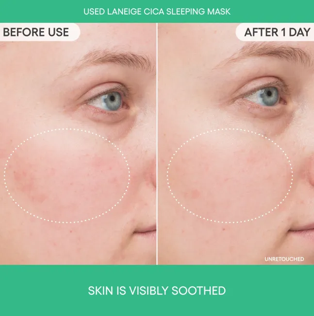Cica Sleeping Mask with Centella Asiatica for Moisture Barrier Support