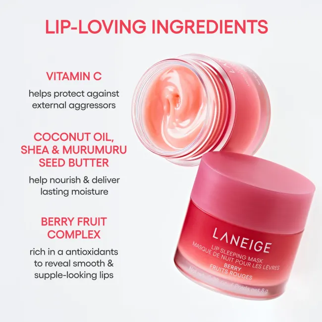 key ingredients of benefits of laneige lip sleeping mask