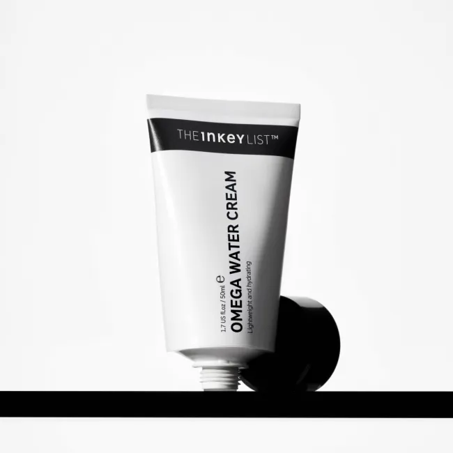 Omega Water Cream on a shelf