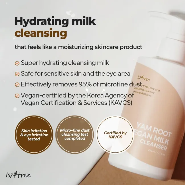 Yam Root Vegan Milk Cleanser 220ml