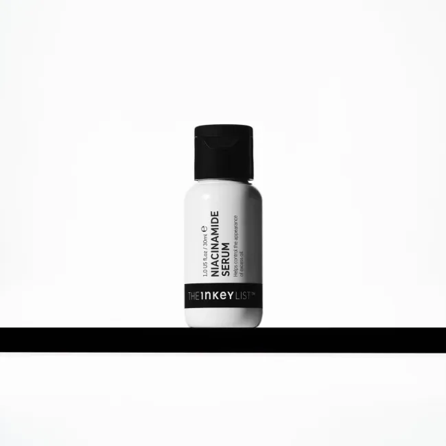 Niacinamide Serum bottle on a shelf