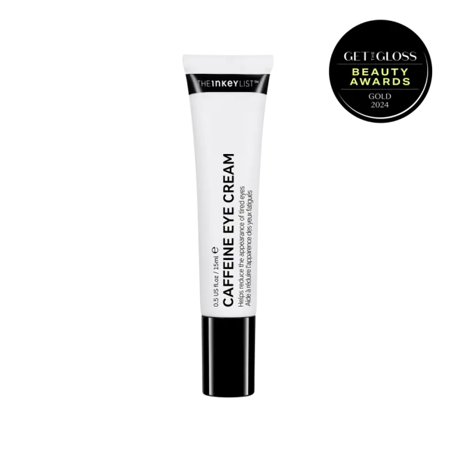 Caffeine Eye Cream pack shot with get the gloss award