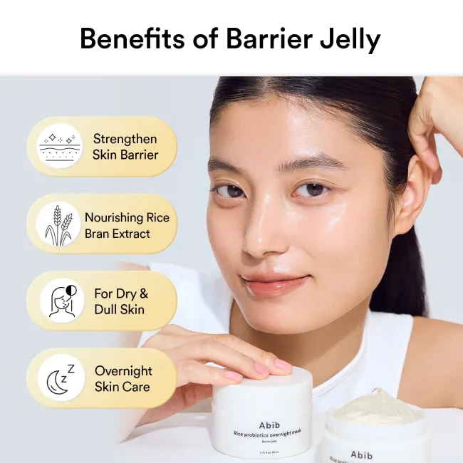 Rice probiotics overnight mask Barrier jelly 80ml