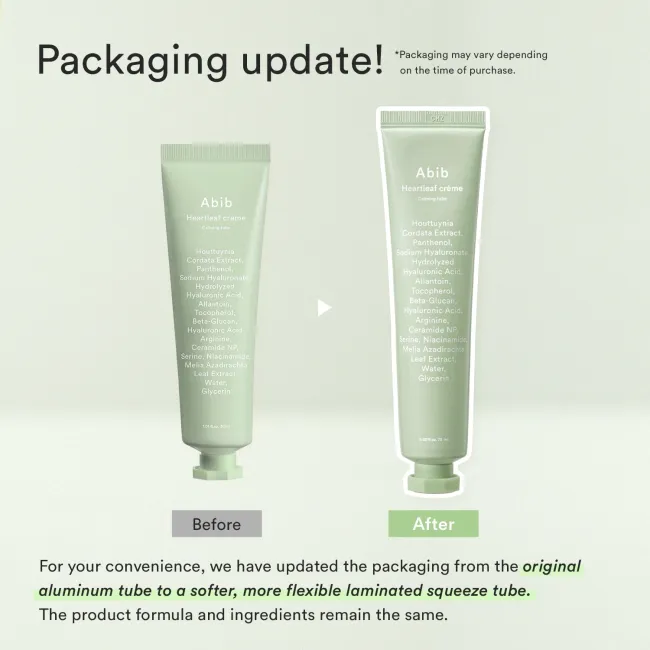 Heartleaf cream Calming tube 75ml