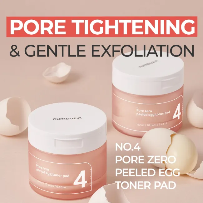 No.4 Pore Zero Peeled Egg Toner Pads