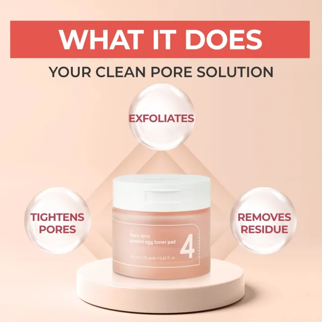 No.4 Pore Zero Peeled Egg Toner Pads