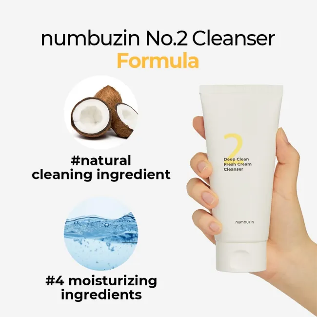 No.2 Deep Clean Fresh Cream Cleansing Foam