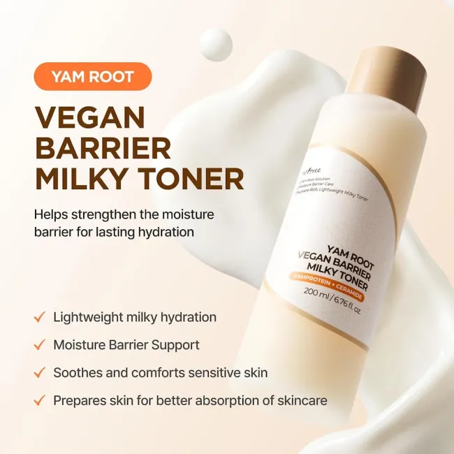 Yam Root Vegan Barrier Milk Toner 200ml
