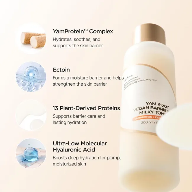 Yam Root Vegan Barrier Milk Toner 200ml