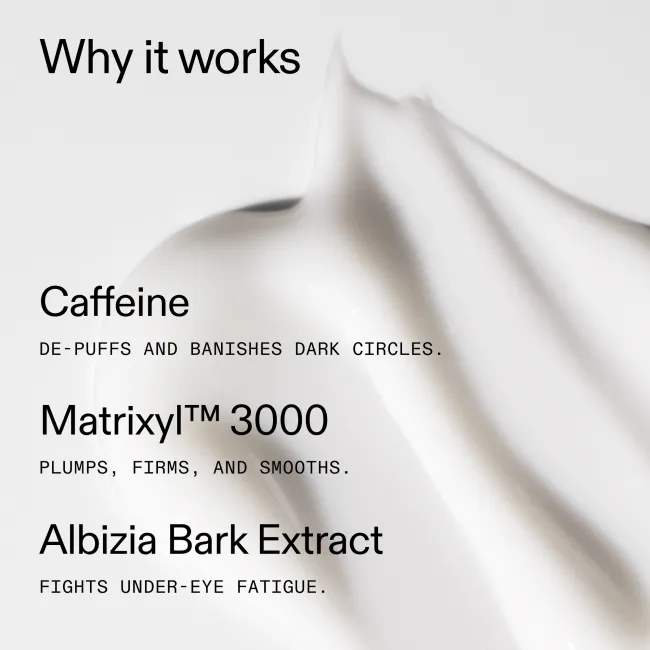 Ingredients in Caffeine eye cream