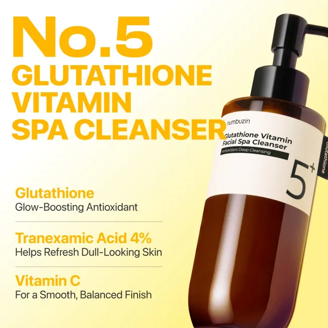 No.5+ Glutathione Vitamin Facial Spa Cleanser