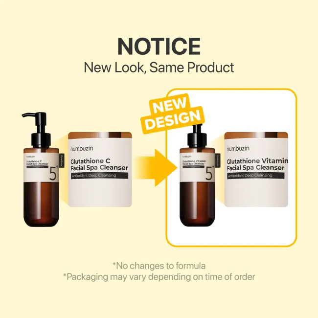 No.5+ Glutathione Vitamin Facial Spa Cleanser