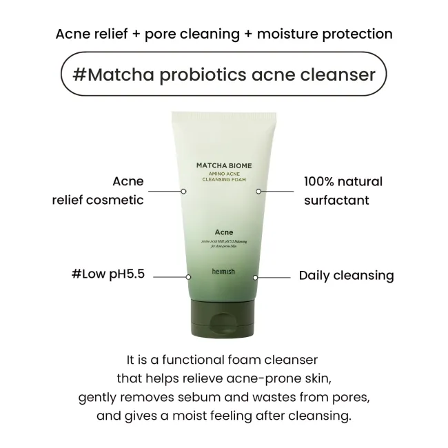 Matcha Biome Amino Acne Cleansing Foam 150ml/5.07fl.oz