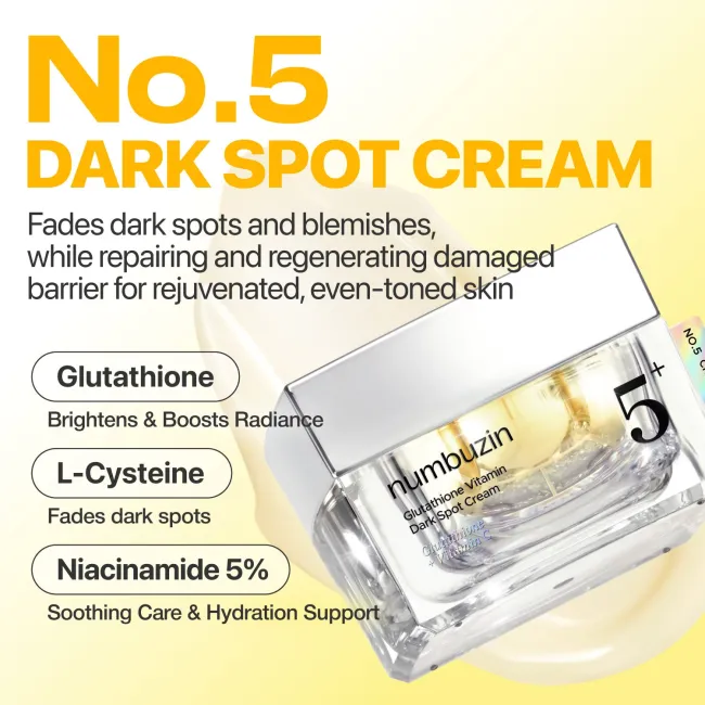 No.5+ Glutathione Vitamin Dark Spot Cream