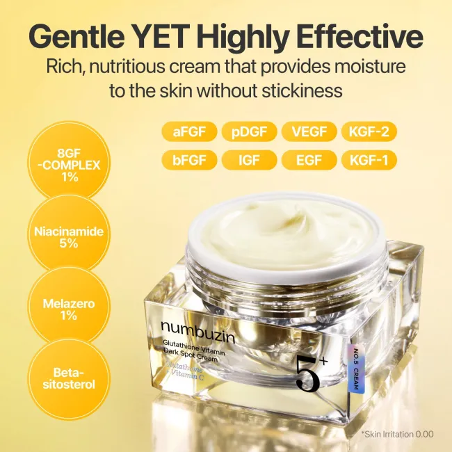No.5+ Glutathione Vitamin Dark Spot Cream