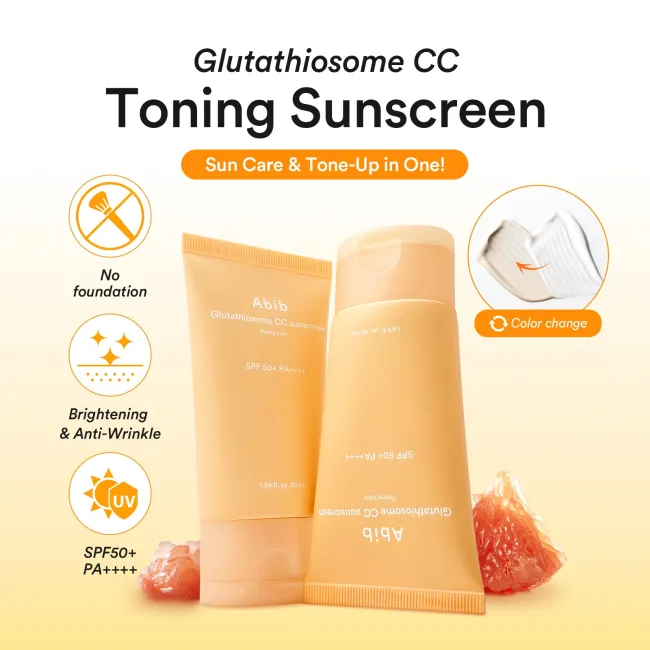Glutathiosome CC sunscreen Toning tube SPF50+ PA++++ 50ml