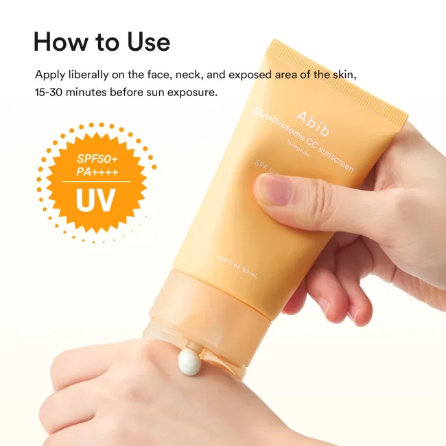 Glutathiosome CC sunscreen Toning tube SPF50+ PA++++ 50ml