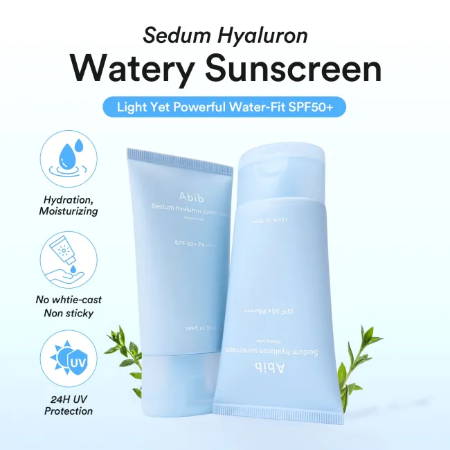 Sedum hyaluron sunscreen Watery tube SPF50+ PA++++ 50ml