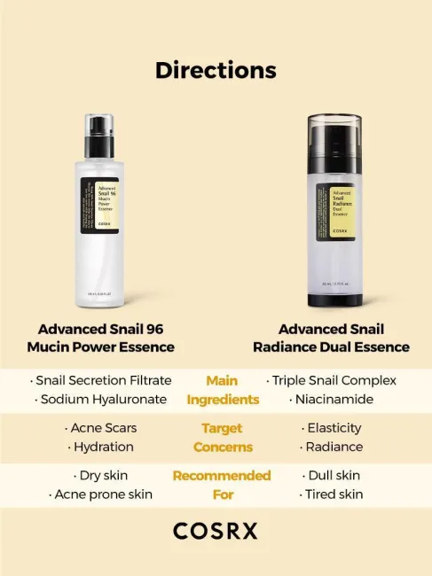 Advanced Snail Radiance Dual Essence - COSRX Official
