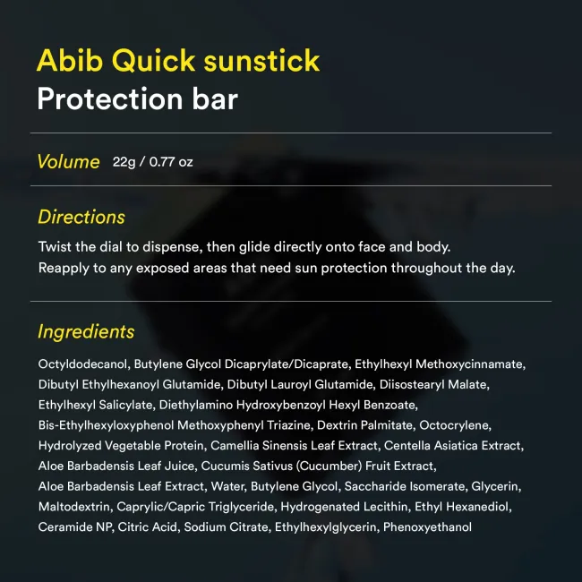Quick sunstick Protection bar SPF50+ PA++++ 22g
