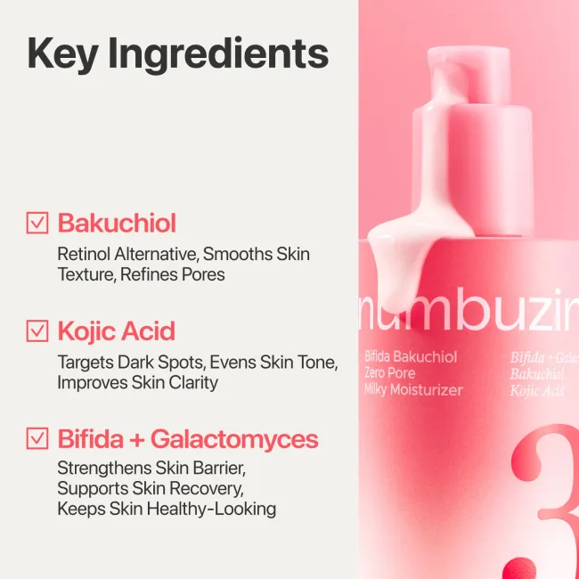 No.3 Bifida Bakuchiol Zero Pore Milky Moisturizer