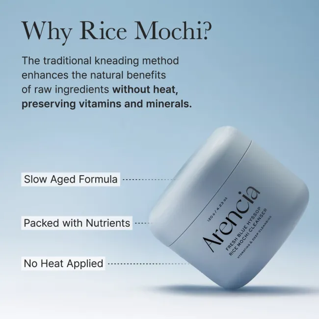 Fresh Blue Hyssop Rice Mochi Cleanser