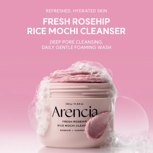 Arencia Fresh Rosehip Rice Mochi Cleanser